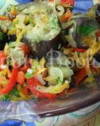 Ленивые маринованные баклажаны