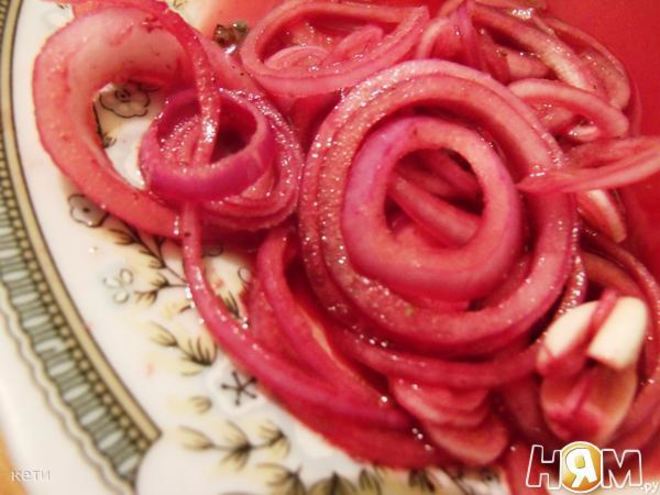 Рецепт лука, маринованного в гранотовом соке