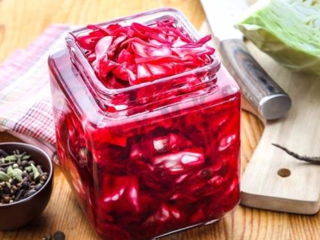 Рецепт маринованной капусты со свеклой по-грузински на зиму