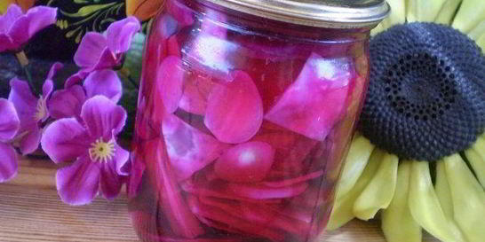 Маринованная капуста со свеклой