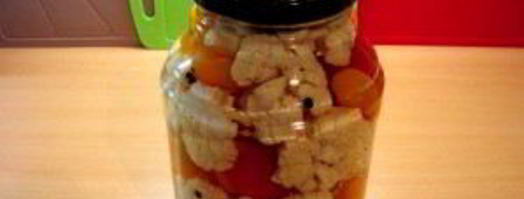 маринованная цветная капуста на зиму в банках. Шаг 4