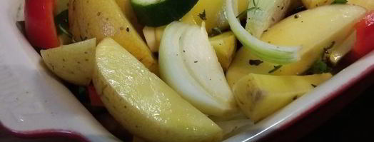 маринованный картофель с овощами. Шаг 2