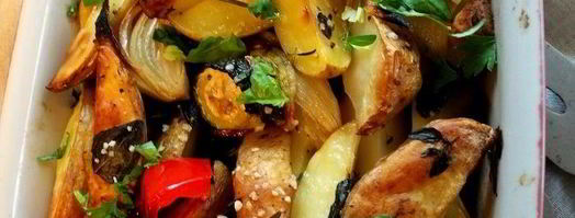 маринованный картофель с овощами. Шаг 3