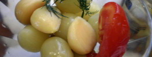 маринованный лук с чесноком. Шаг 2