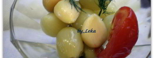 маринованный лук с чесноком. Шаг 3