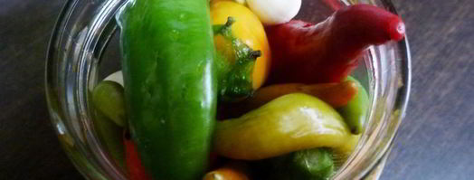 маринованный острый перец с чесноком. Шаг 2