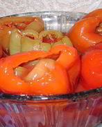 Маринованный перец с баклажанами