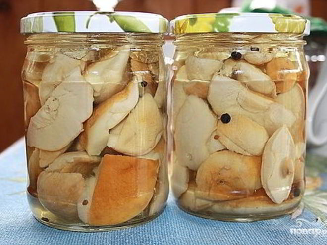 Рецепт маринованных белых грибов без уксуса