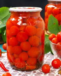 Маринованные черри с острым перцем