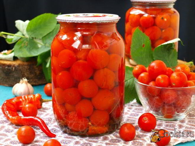 Рецепт маринованных черри с острым перцем