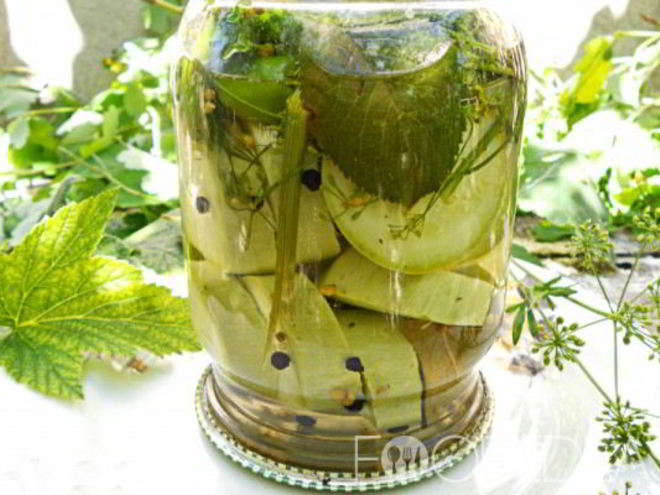 Рецепт маринованных кабачков для ленивых