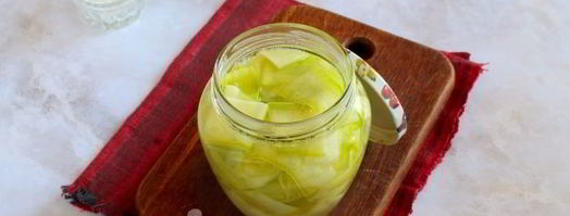 маринованные кабачки слайсами на зиму. Шаг 6