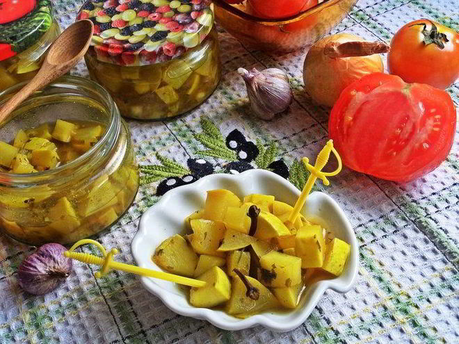 Рецепт маринованных кабачков в карри