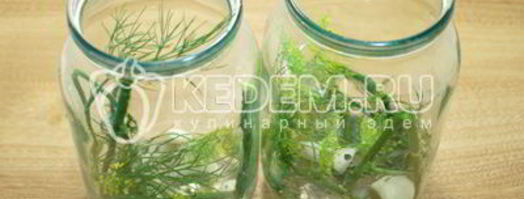 маринованные огурцы с хреном. Шаг 4