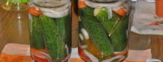 маринованные огурцы с морковкой и луком. Шаг 8