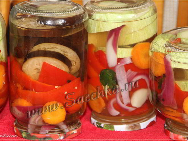 Рецепт маринованных овощей на зиму