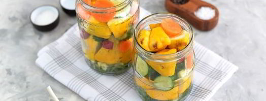 маринованные патиссоны с огурцами на зиму. Шаг 4