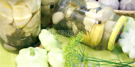 Маринованные патиссоны