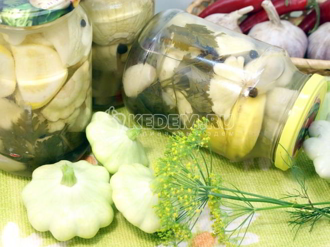 Рецепт маринованных патиссонов