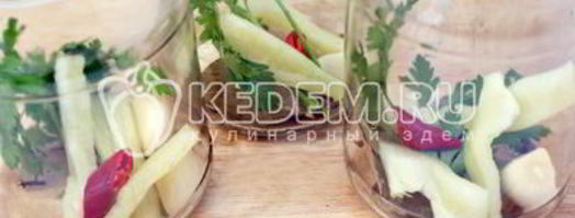 маринованные патиссоны. Шаг 2