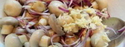 маринованные шампиньоны с маслом и уксусом. Шаг 5