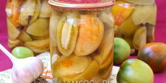 Маринованные зеленые помидоры на зиму