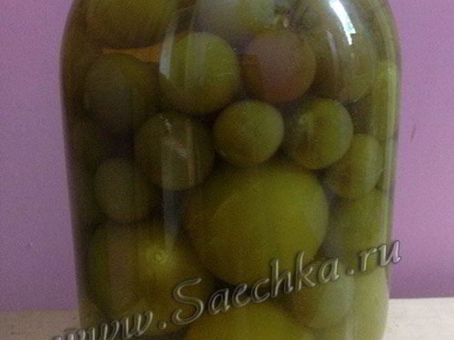 Рецепт маринованных зеленых помидоров