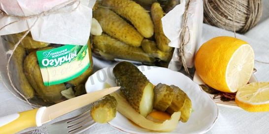 Огурцы маринованные без уксуса