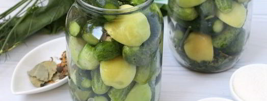 огурцы, маринованные с яблоками без стерилизации. Шаг 6