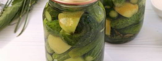 огурцы, маринованные с яблоками без стерилизации. Шаг 7