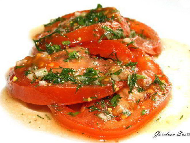 Рецепт помидоров маринованных за 30 минут