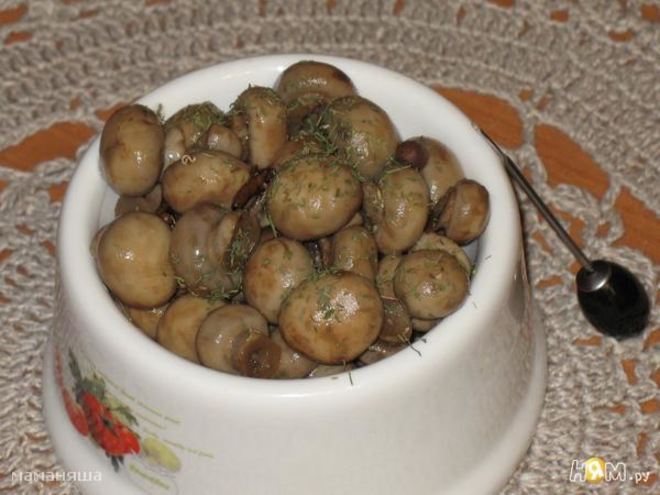 Рецепт шампиньонов маринованных