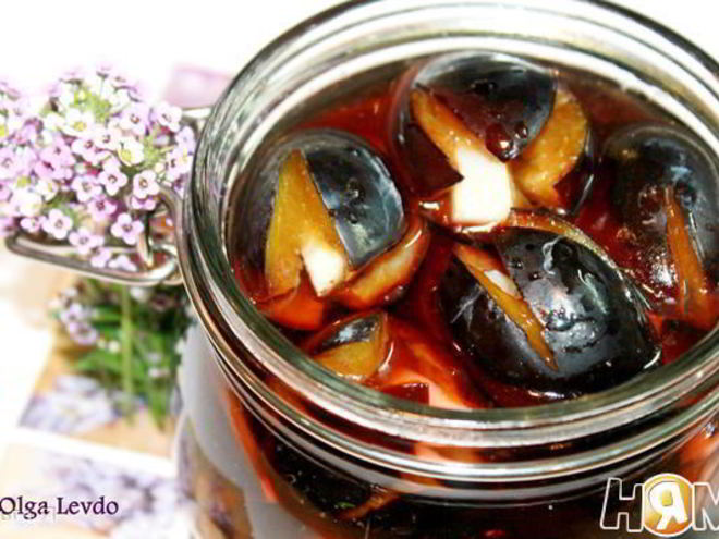 Рецепт сливы маринованной с чесноком