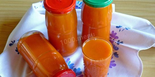 Морковный сок на зиму