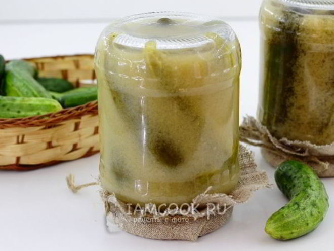 Рецепт огурцов в горчичной заливке на зиму