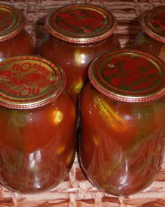 Огурцы в томате на зиму