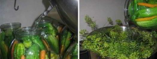 патиссоны, консервированные с огурцами. Шаг 2