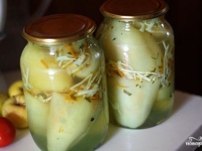 Рецепт перца, фаршированного капустой на зиму