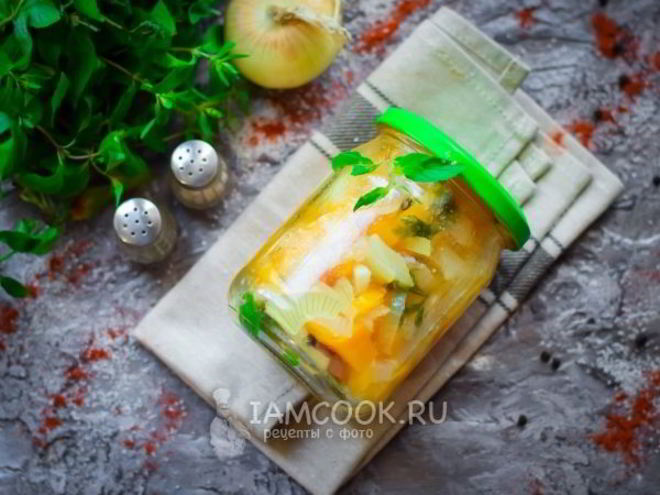 Рецепт перца с луком на зиму