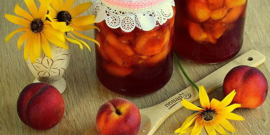 Персики в собственном соку на зиму