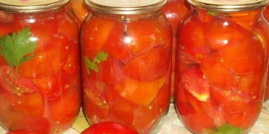 Помидоры дольками на зиму
