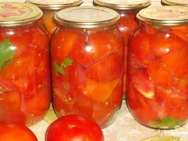 Рецепт помидоров дольками на зиму