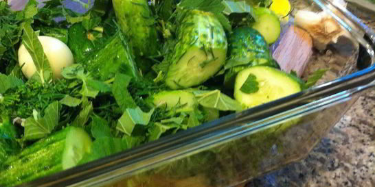 Быстрые малосольные огурцы