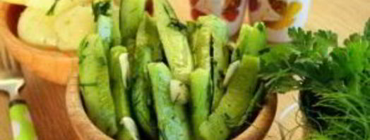 быстрые огурцы малосольные в пакете. Шаг 4