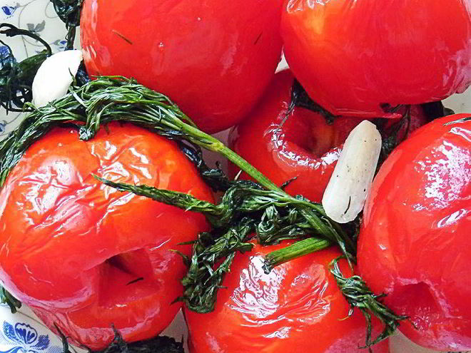 Рецепт малосольных помидоров в пакете