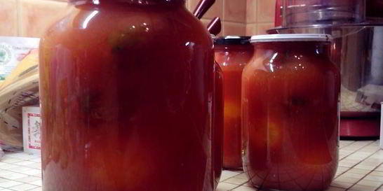 Помидоры в собственном соку