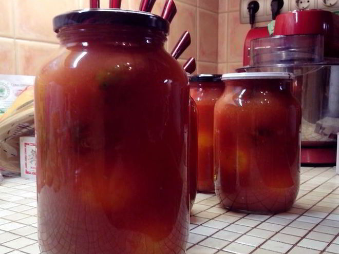 Рецепт помидоров в собственном соку