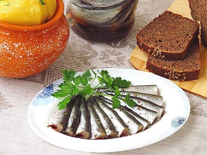 Рецепт салаки пряного посола