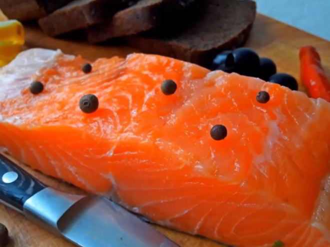 Рецепт соленой семги