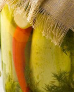 Соленые кабачки с чесноком